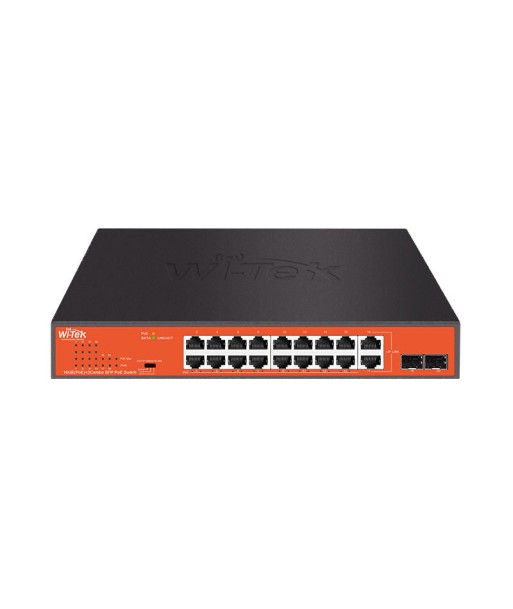 Commutateur PoE SFP combiné 16GE+2 avec 16 ports PoE Découvrez la collection