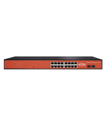 Commutateur Ethernet montable en rack Full Giga 16GE+2SFP des créatures d'habitude