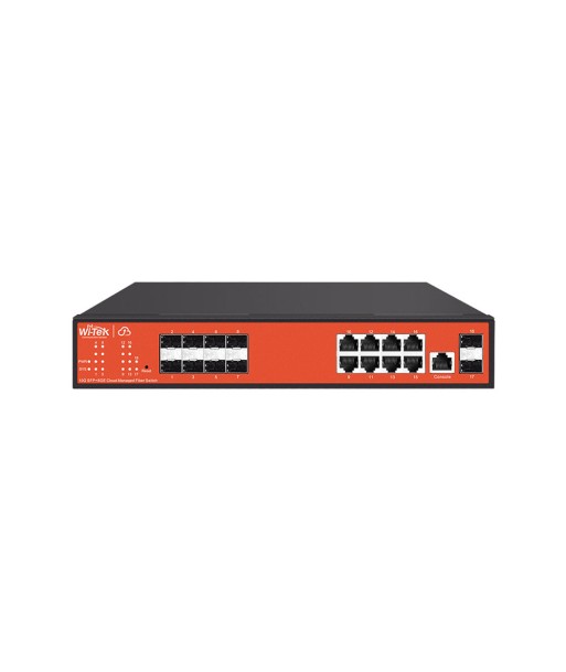 Commutateur d'agrégation de fibres géré Cloud L2 10SFP+8GE en ligne