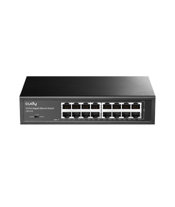 Commutateur Ethernet Gigabit 16 ports est présent 