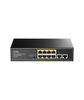 8 ports PSE RJ-45 10/100 M + 2 ports de liaison montante RJ45 10/100 M Switch PoE+ non géré à prix réduit toute l'année