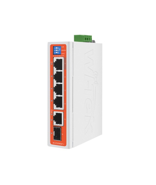 Commutateur PoE industriel de liaison montante fibre 4FE+1GE+1SFP avec 4 ports PoE vente chaude votre 