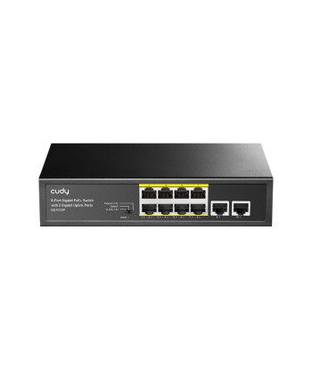 8 ports PSE RJ-45 10/100/1000 M + 2 ports de liaison montante RJ45 10/100/1000 Switch PoE+ non géré 120 W pas chere