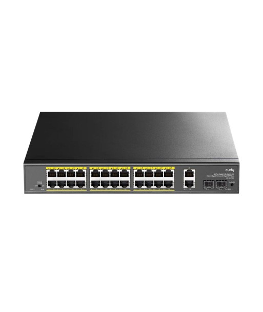 Switch PoE+ Gigabit 24 ports avec 2 ports Gigabit de liaison montante et 2 emplacements SFP Gigabit 300 W Livraison rapide