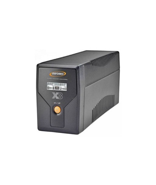 Infosec X3 EX LCD USB 650 alimentation d'Ã©nergie non interruptible InteractivitÃ© de ligne 0,65 kVA 2 sortie(s) CA s'inspire de l'anatomie humaine