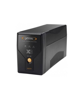 Infosec X3 EX LCD USB 800 alimentation d'Ã©nergie non interruptible InteractivitÃ© de ligne 0,8 kVA 2 sortie(s) CA Comment ça marche