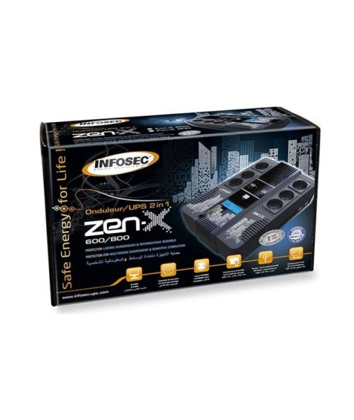 INFOSEC ZEN-X-800 - Line interactive - 800 VA l'achat 