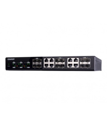 QNAP Switch 12 Ports (4x10GbE SFP+, 8x10GbE SFP+)*QSW-M1208-8C*7833 français