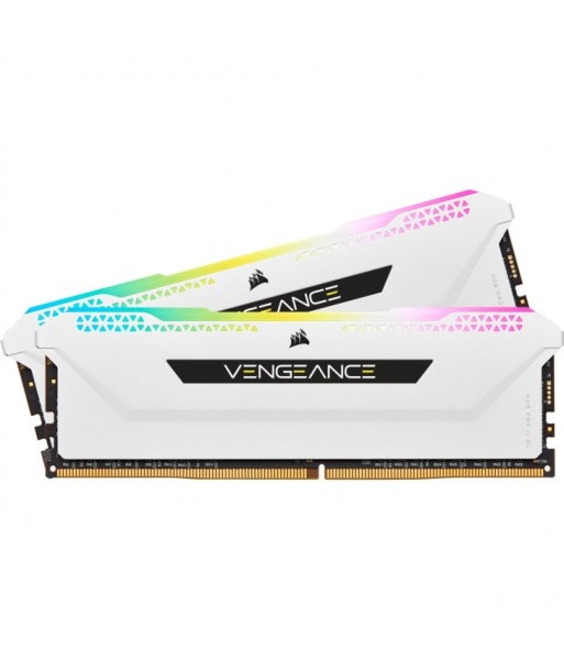 CORSAIR VENGEANCE RGB PRO D4 3200 32G (2x16G) CMH32GX4M2E3200C16W BLANC l'achat 